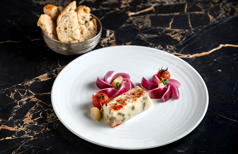 foie gras from the Párisi Udvar Hotel Budapest