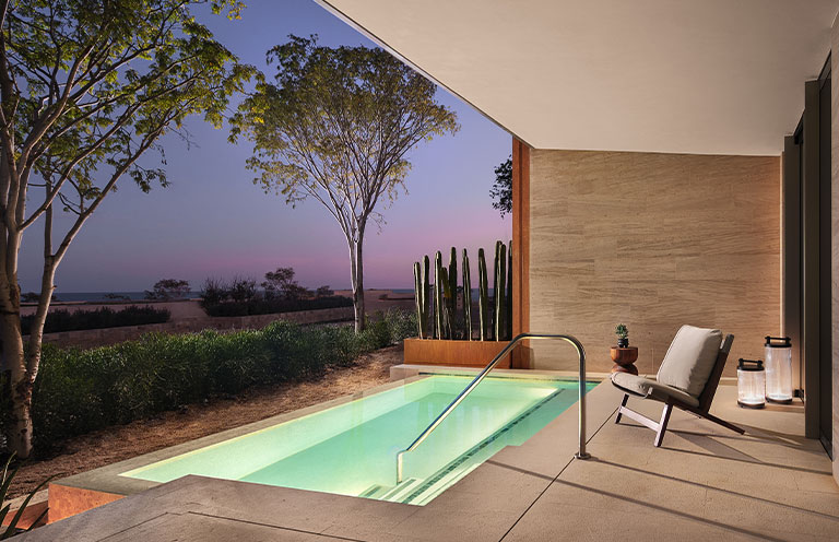 Park Hyatt Los Cabos come complete with a plunge pool