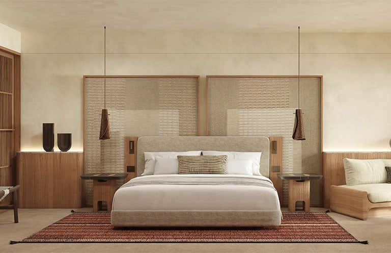 A suite at the Alila Mayakoba, a luxury resort on Mexico’s Riviera Maya