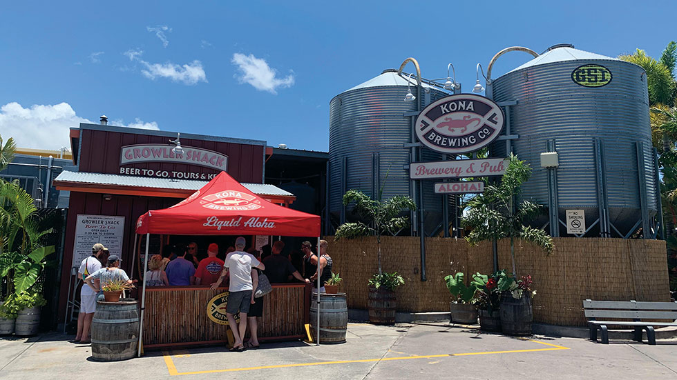 Kona Brewing Co. is among the largest craft breweries in Hawai‘i, with its original brewpub in Kailua-Kona. Photo by Janna Graber