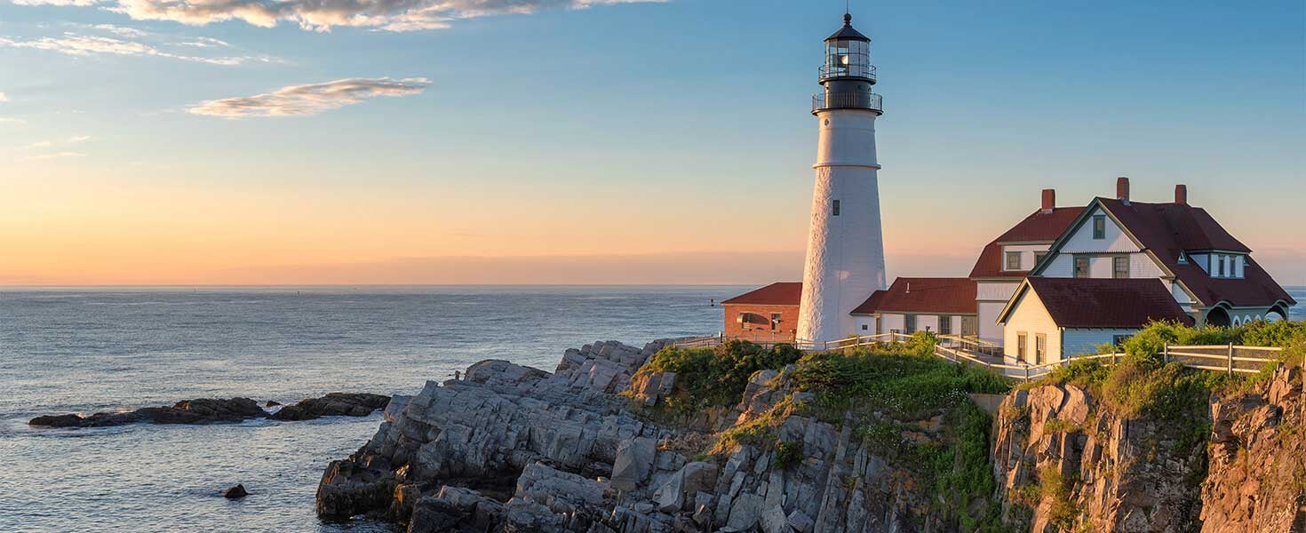 New England Lighthouse in Maine