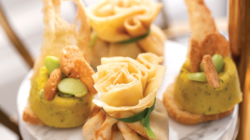Cuisine at Shangri la Bosphorus, Istanbul, Turkey
