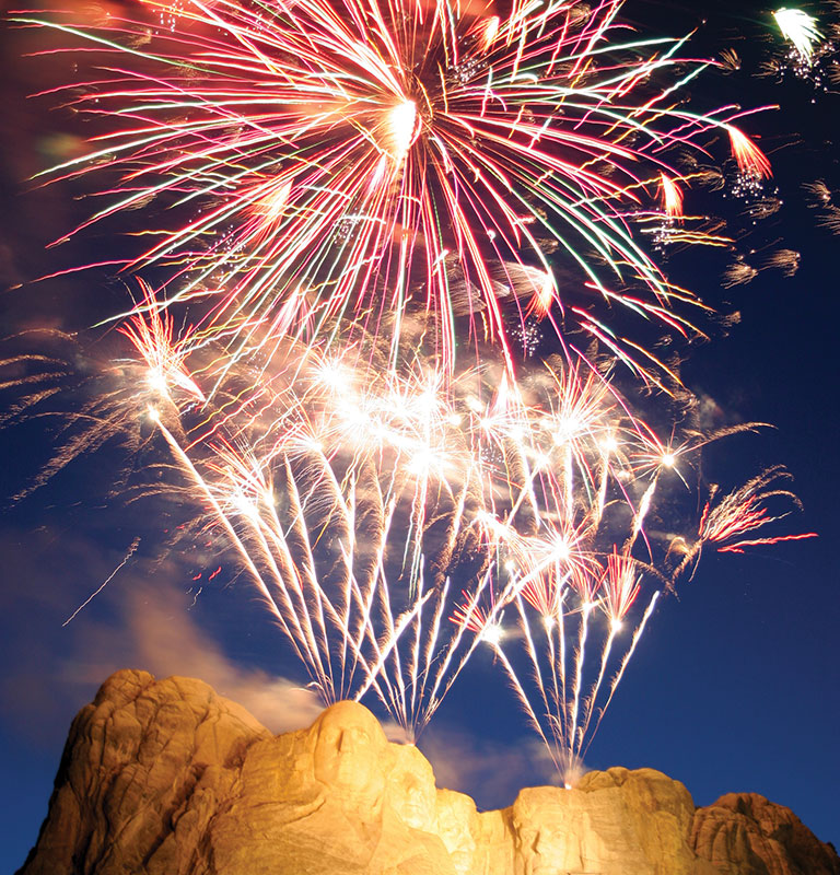 fireworks over mt rushmore by Wollwerth Imagery
