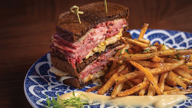 Kimpton Cottonwood Hotel’s Blackstone Reuben.