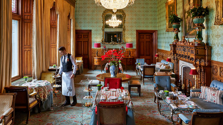 Afternoon tea at Ashford Castle; photo courtesy of Brendan Vacations