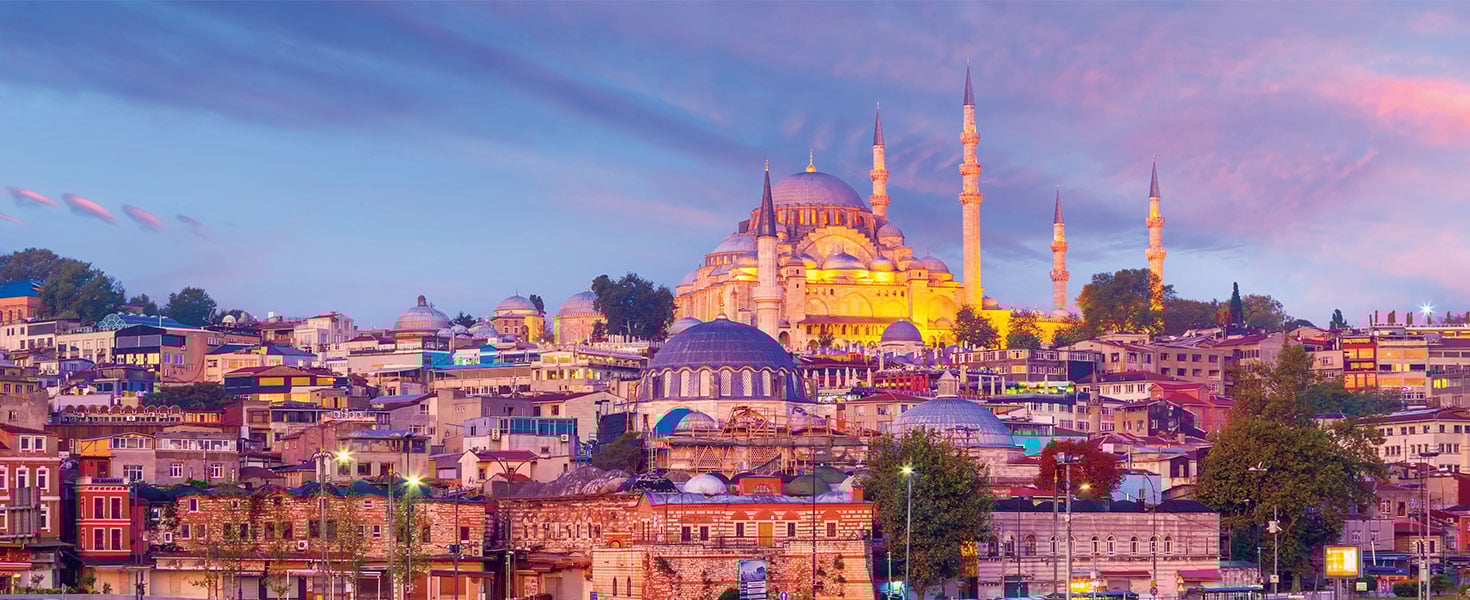 Downtown Istanbul cityscape in Turkey  by f11photo
