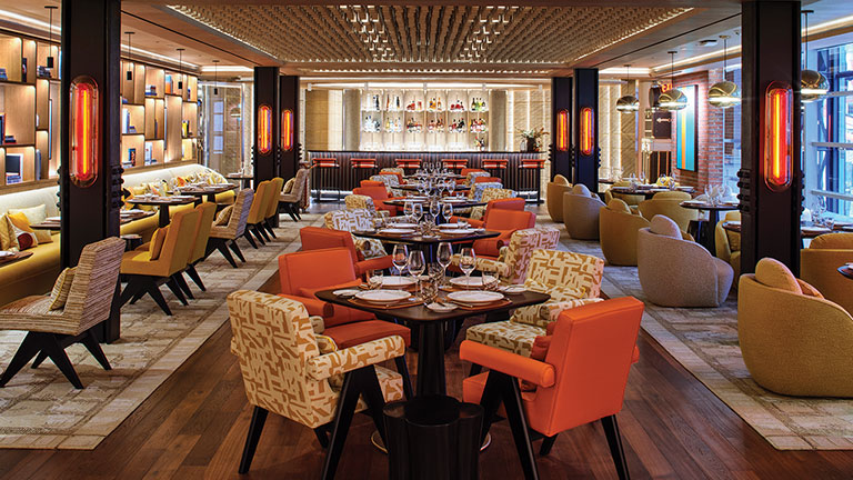 Le Café Louis Vuitton, New York City; photo courtesy of Starr restaurant