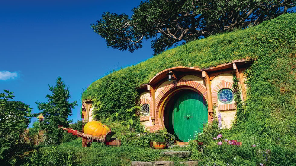 The Hobbiton movie set. Photo by Klanarong Chitmung/Stock.Adobe.com