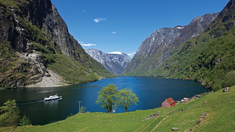 Nærøyfjord, Norway; photo by Øyvind Heen/Visit Norway