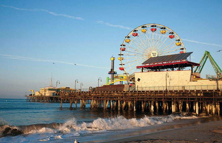 Santa Monica Pier in California