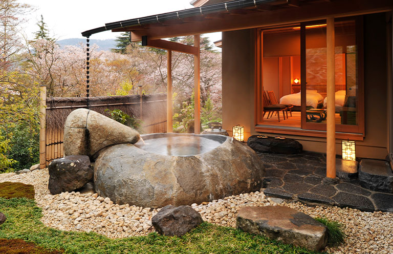 Gora Kadan, a 41-room ryokan on the former grounds of a 1930s imperial summer villa in Hakone