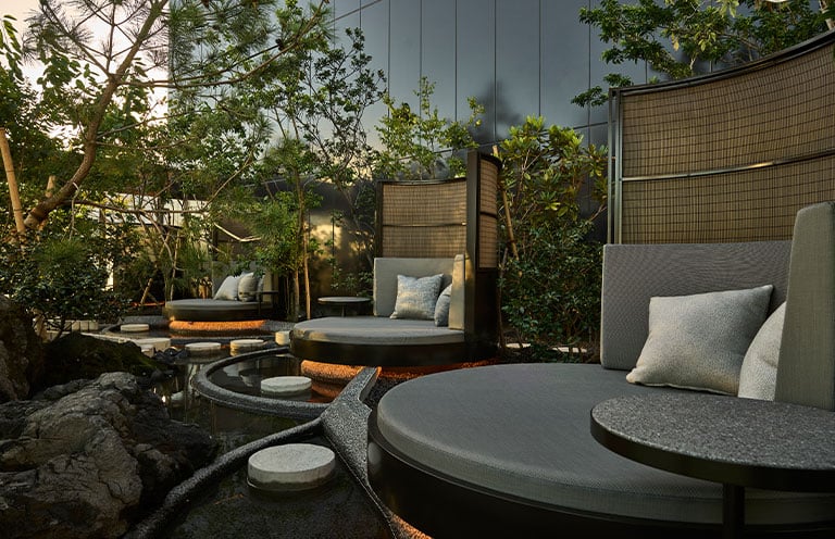 At Fufu Tokyo Ginza, suites blend modern Japanese minimalism with ryokan-inspired hospitality