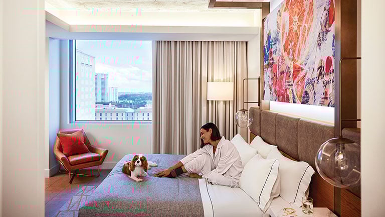 Hilton offers wellness app Calm to lull guests to sleep; photo courtesy of Hilton
