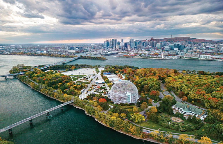Buckminster Fuller’s geodesic Biosphère