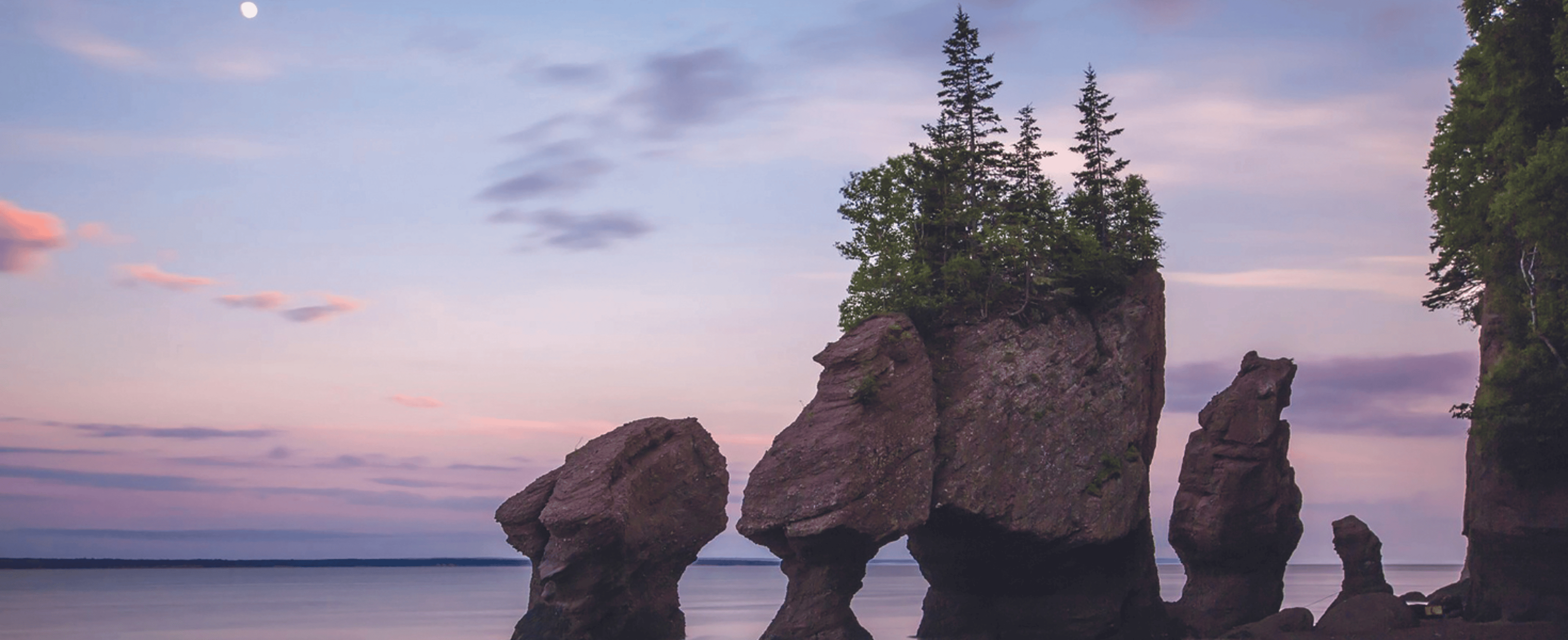 Bay of Fundy Hopewell Rocks sea stacks