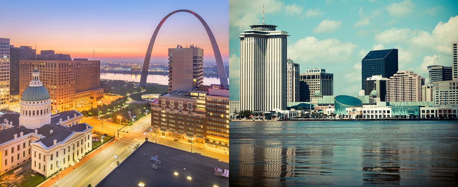 St. Louis and New Orleans
