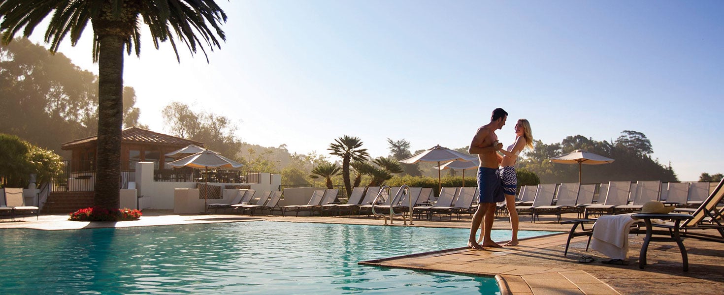 Zero-edge saline swimming pool at The Ritz-Carlton Bacara; photo courtesy of Visit Santa Barbara