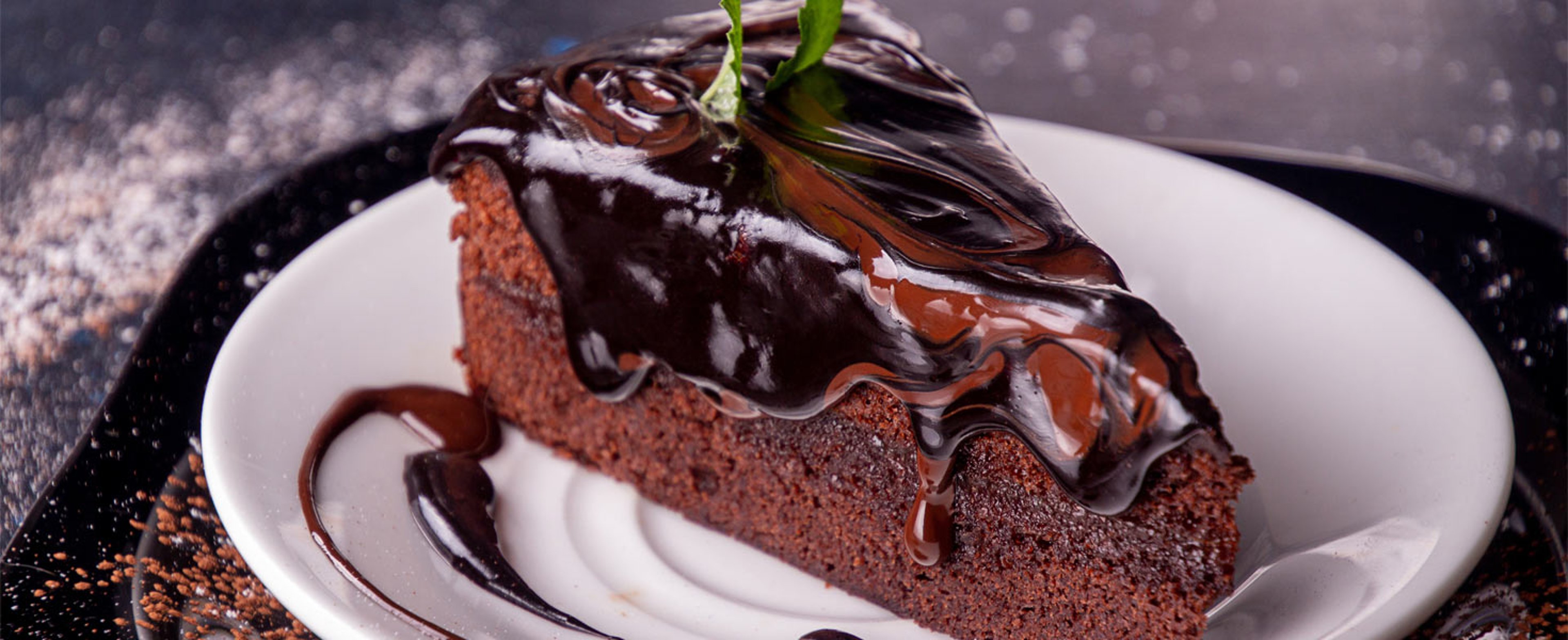 Plated Chocolate Cake