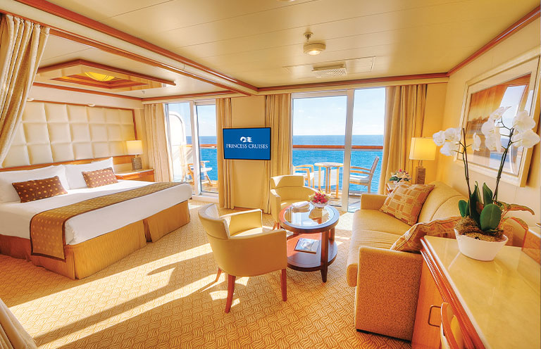 Accessible stateroom on Princess cruise ship