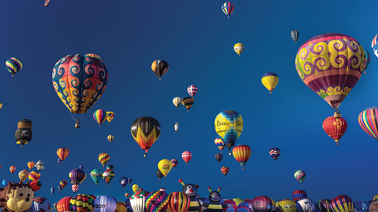 Albuquerque International Balloon Fiesta; photo by Spiritofamerica/stock.adobe.com
