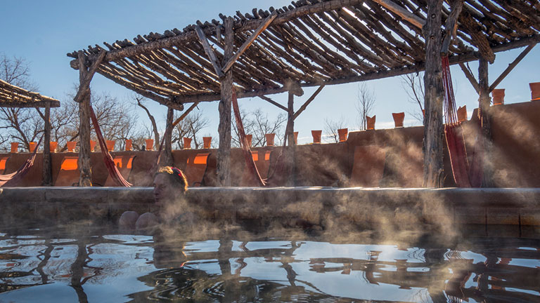 New Mexico hot spring; photo by CampPhoto