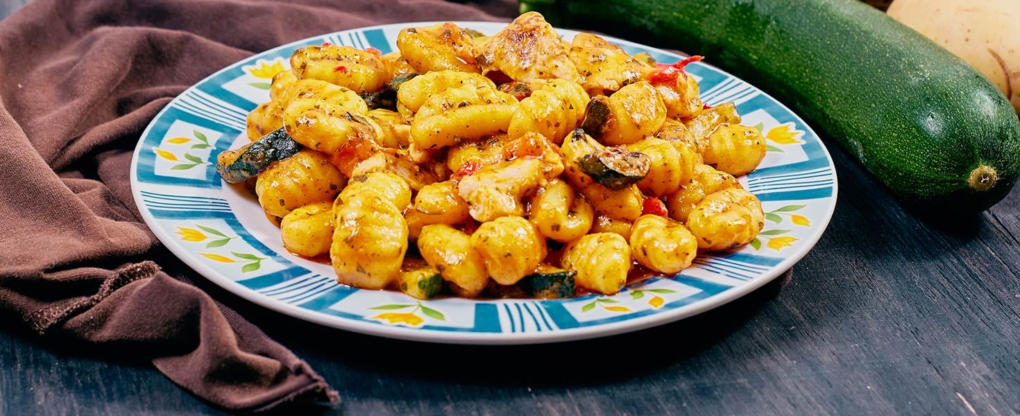 gnocchi with chicken and vegetables