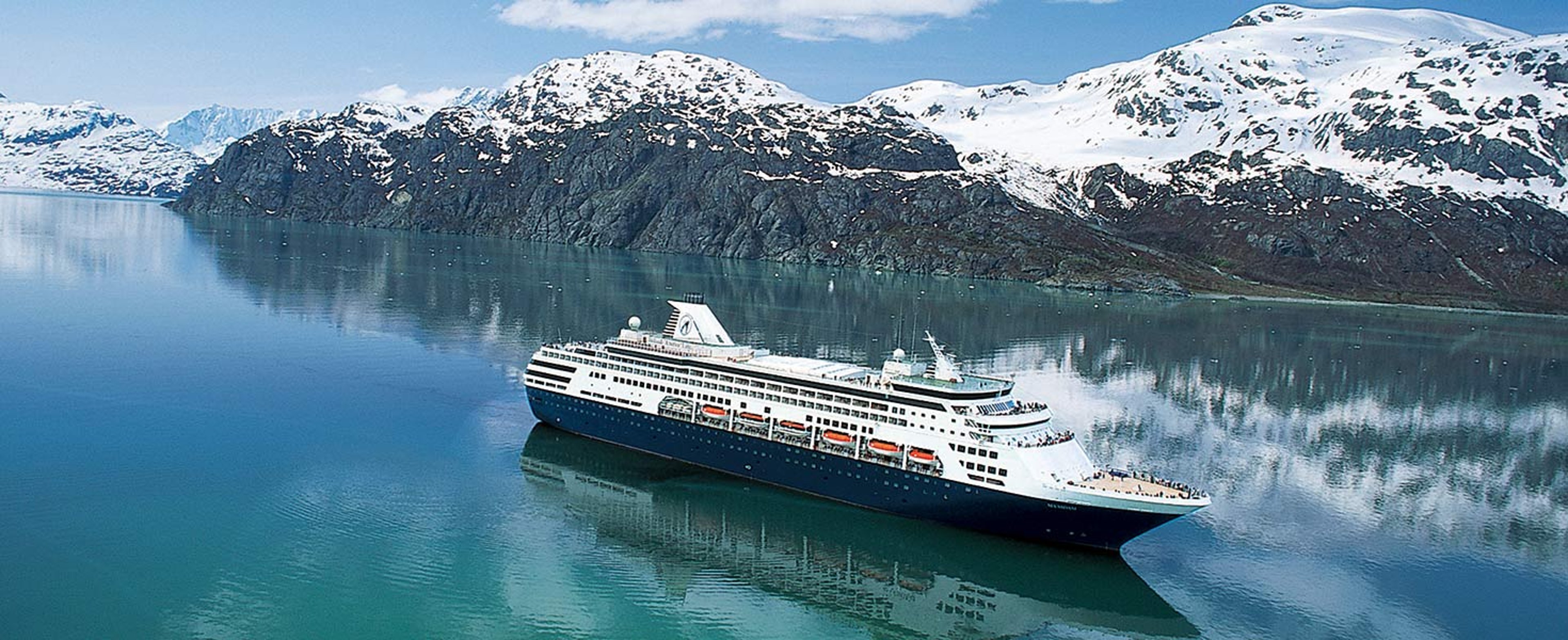 Holland America ship in Alaska
