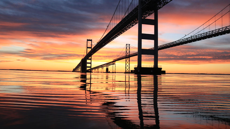 Chesapeake Bay Bridge in Maryland