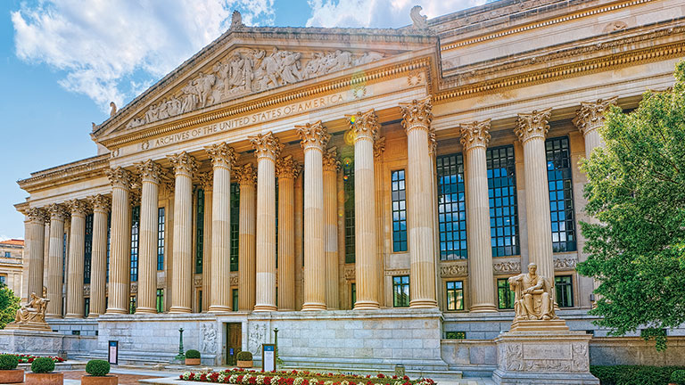 National Archives Building; photo by Brian_Kinney/Stock.Adobe.Com