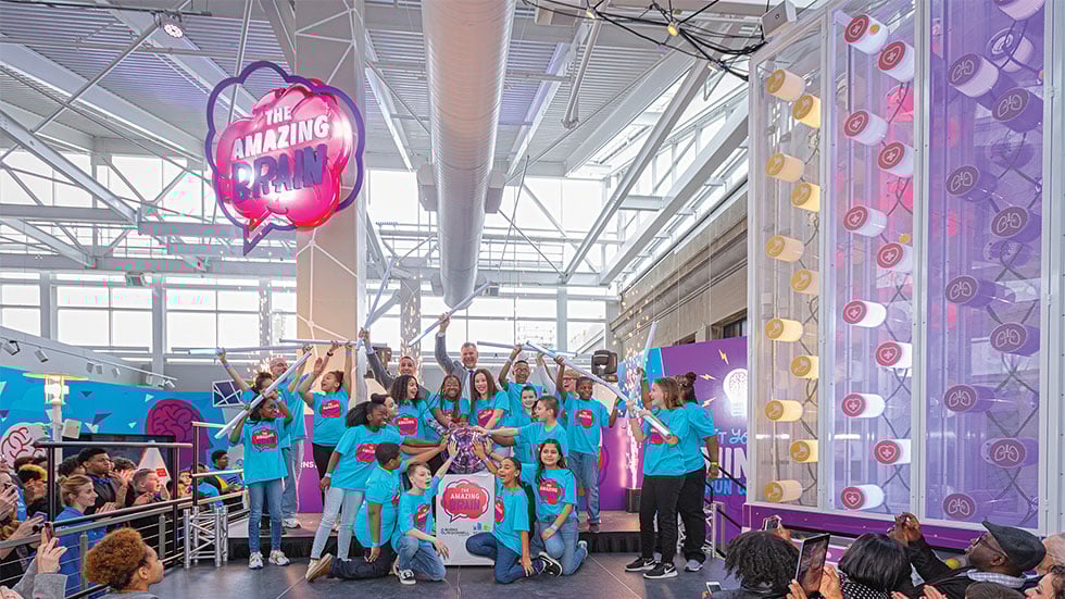 kids at Science City in Kansas City