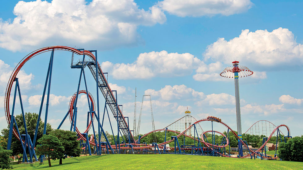 Worlds of Fun rollercoaster