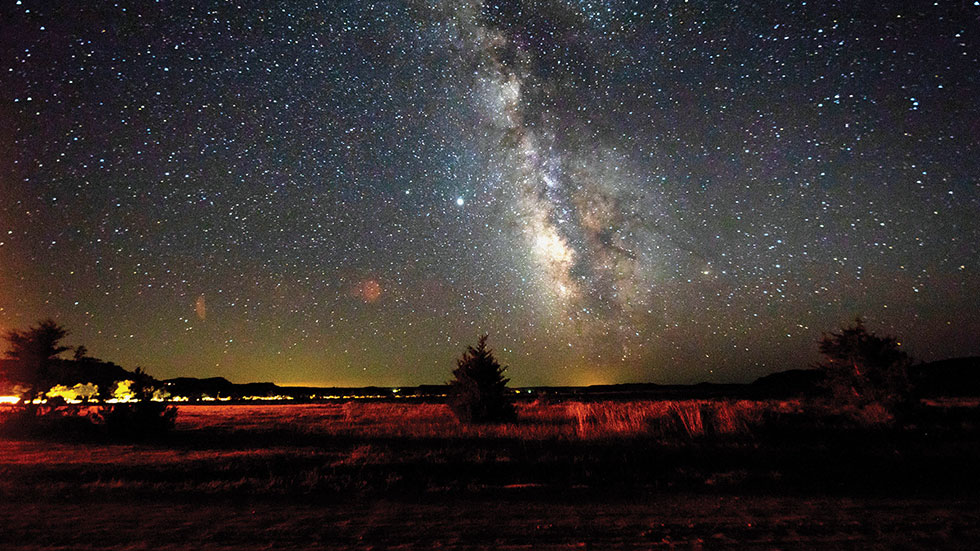 The dark that surrounds Black Mesa State Park makes it a popular spot for stargazing. Photo by Lori Duckworth/Oklahoma Tourism