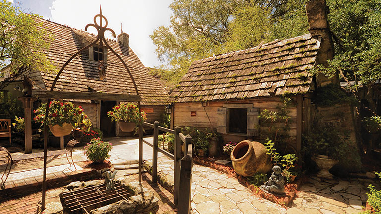 Built in the 1700s, the Oldest Wooden Schoolhouse includes a museum and gardens; photo courtesy of FloridasHistoricCoast.com