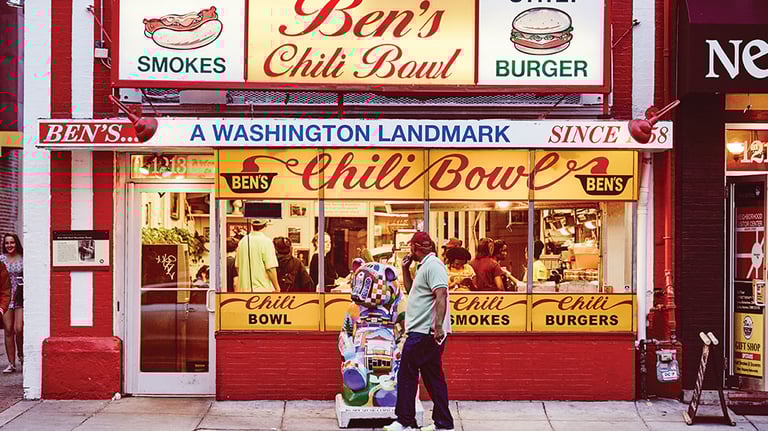 Ben's Chili Bowl on 14th and U Street courtesy of washington.org