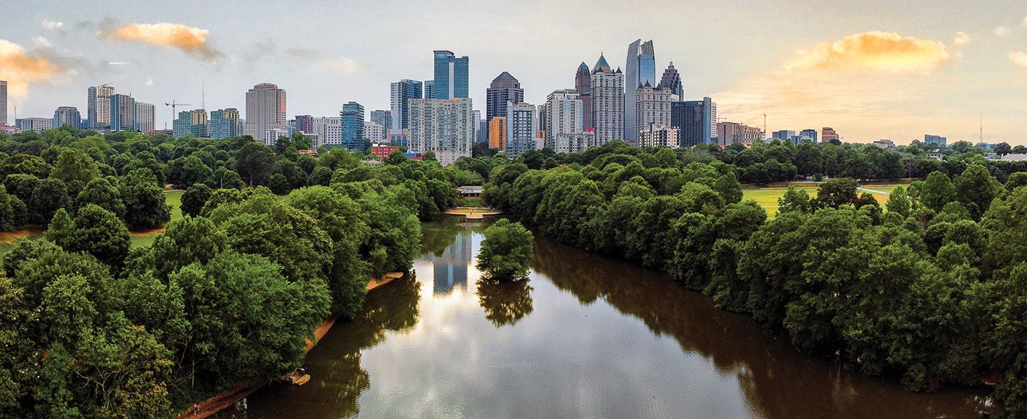 Atlanta Lake Clara Meer Piedmont Park Pano 2021