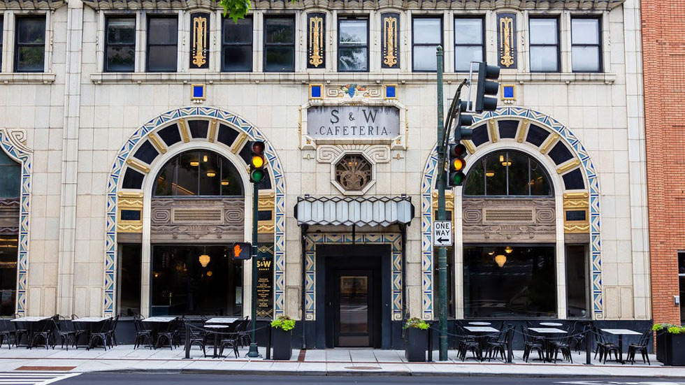 Exterior Building Image of S W Market Food Hall in Asheville, North Carolina