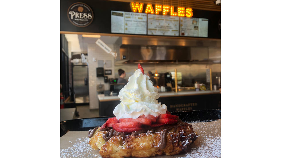 Image of a waffle dessert