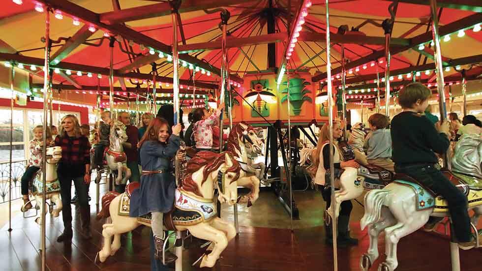 Botanica carousel with kids