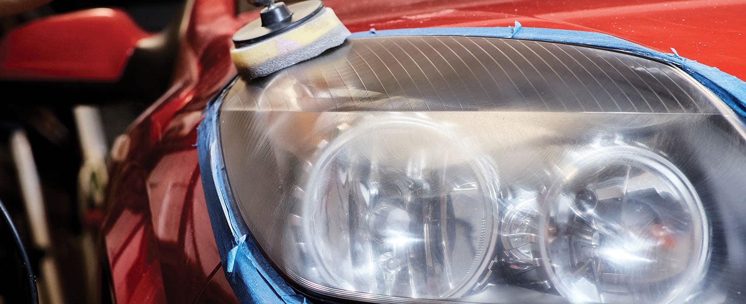Working on headlights