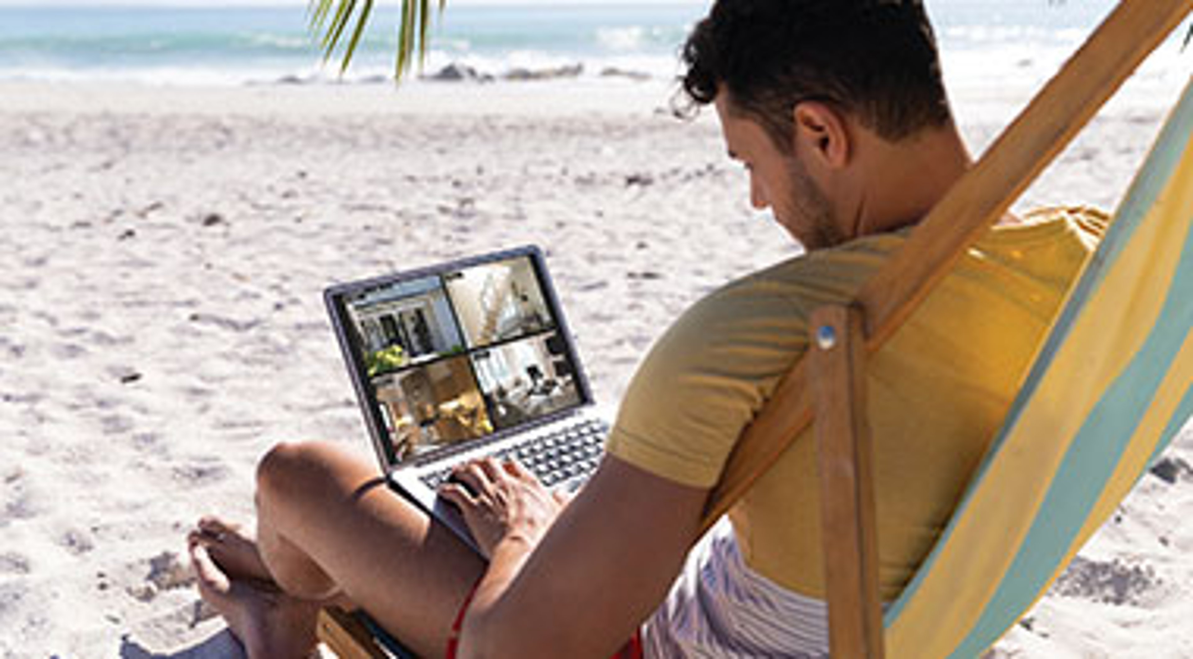 Checking on your house while on the beach