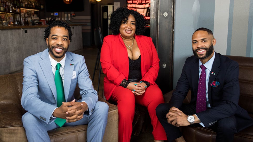 Black Restaurant Week cofounders Derek Robinson, Falayn Ferrell, and Warren Luckett