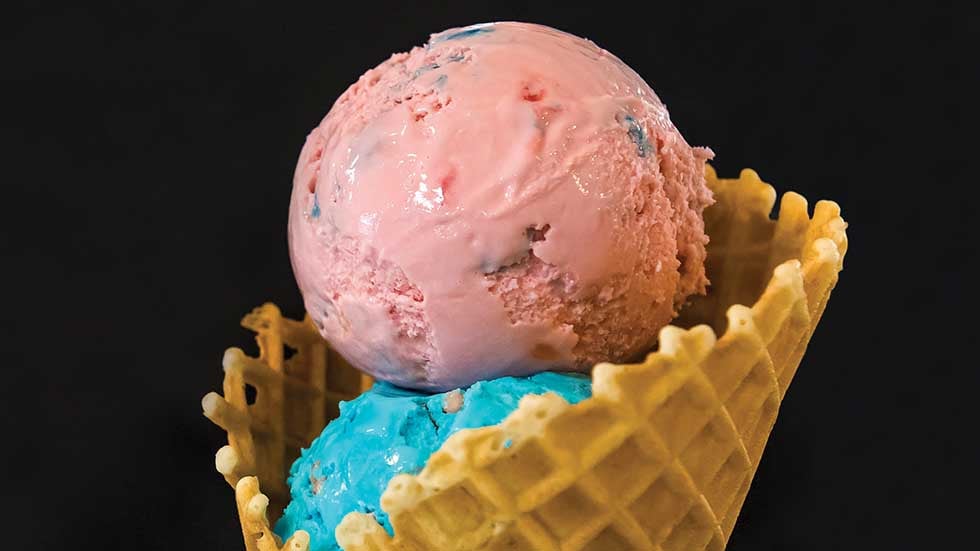 Stensland Family Farms waffle cone in Sioux Falls, South Dakota