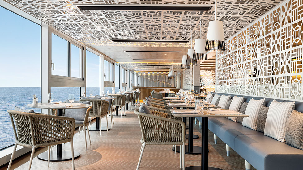 Aquamar Kitchen on Oceania’s Vista serves healthy options. Photo courtesy of Oceania Cruises
