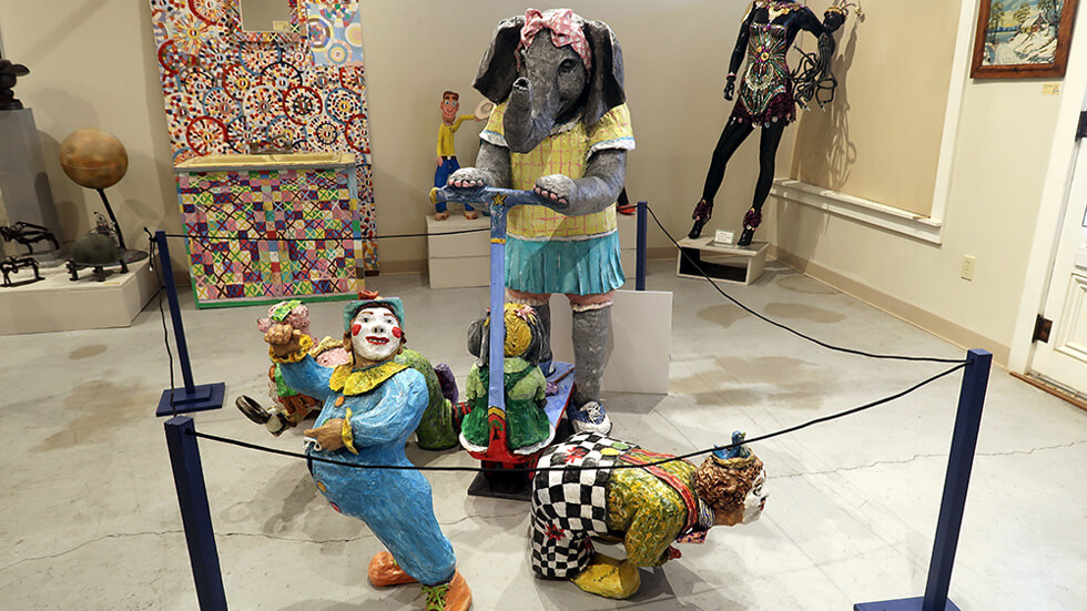 Lucas, Kansas Grassroots Arts Center Circus Exhibit