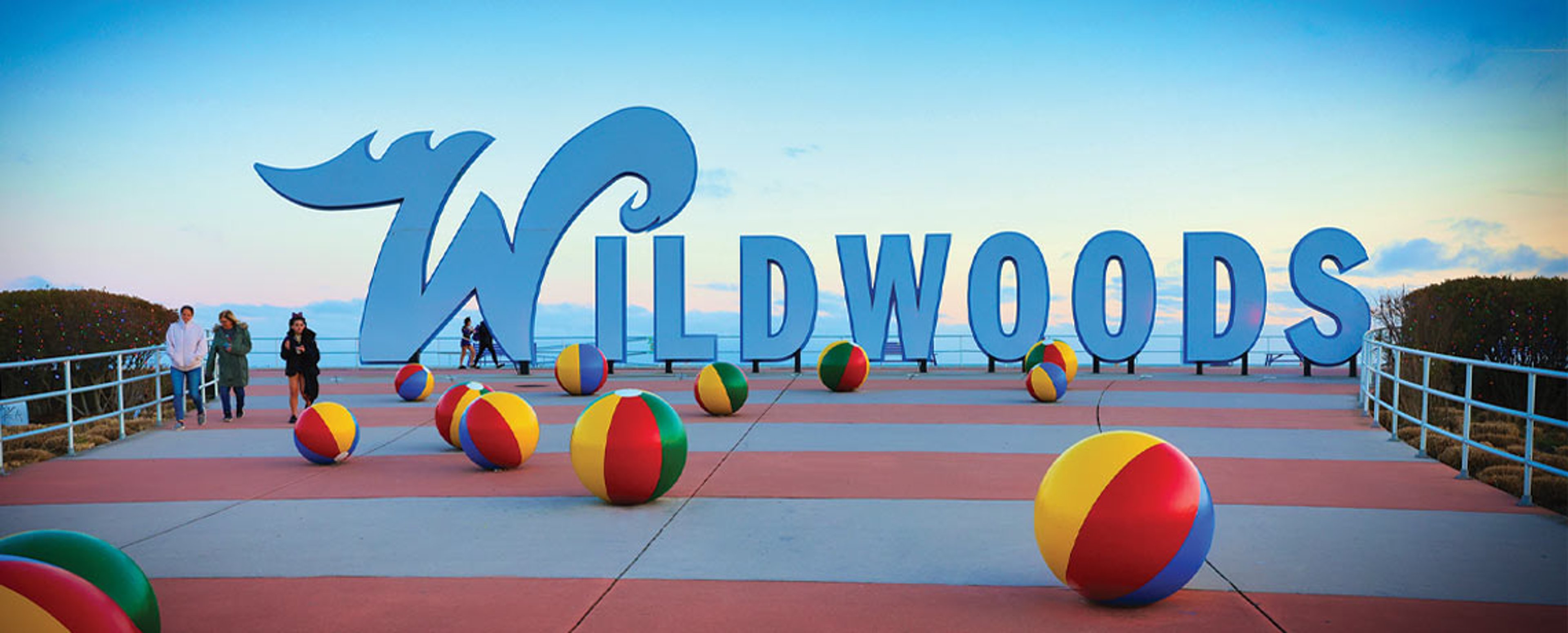 The Wildwoods Welcome SIgn in Wildwood, New Jersey