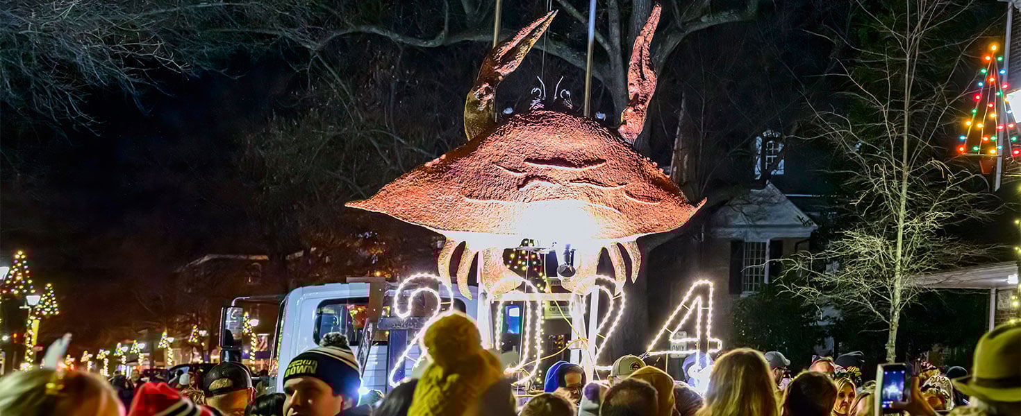 New Years Eve Crab Drop in Maryland
