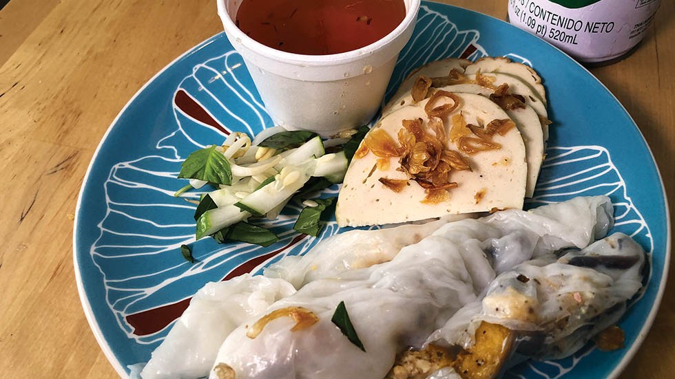 Vietnamese food goes beyond pho, such as banh cuon