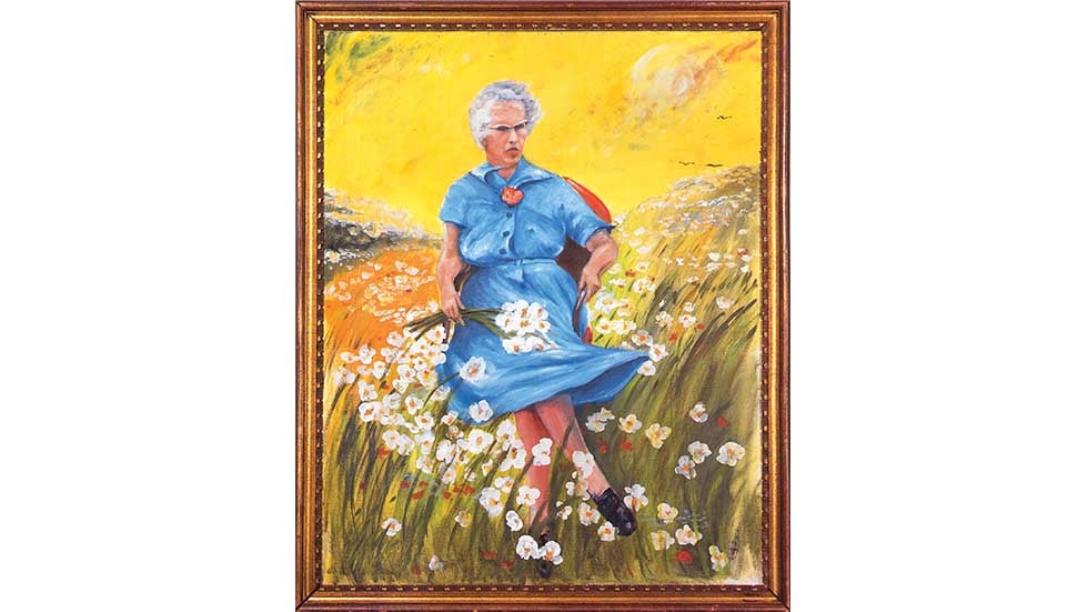 LUCY IN THE FIELD WITH FLOWERS