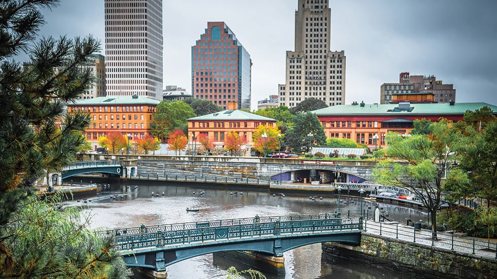 Riverwalk in Providence, Rhode Island