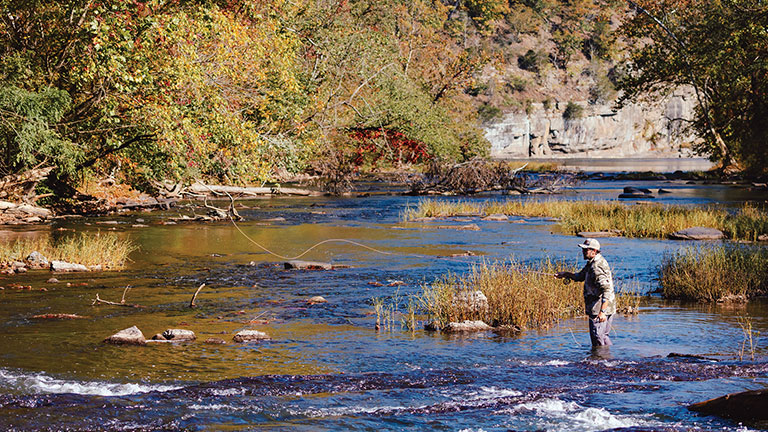 Fishing on the New River;
